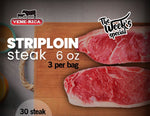 30 steask 6 oz striploin steak