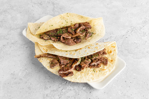 "Halal Pulled Beef Tacos (2 Pieces)