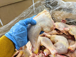 40 Pound Box of Chicken Quarter Legs. (Skinless and Cut)
